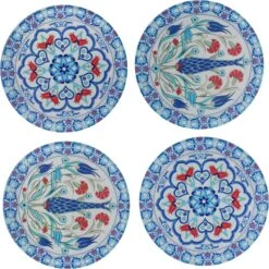 Glass Coaster S/4 Turkish Delight