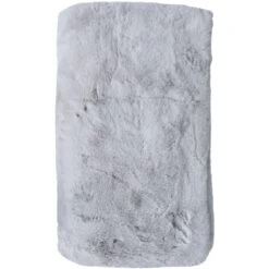 Throw Long Hair Faux Grey