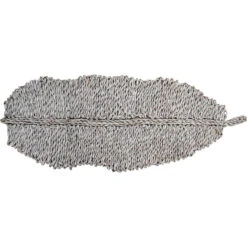 Leaf Table Centre Piece Whitewash