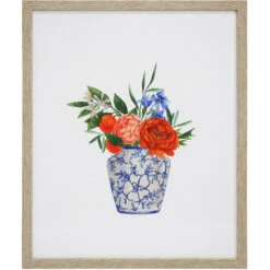 Framed Print Floral Chino 1