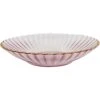 Glass Dish Plum/gold