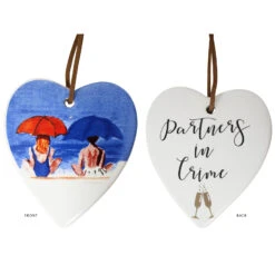 Hanging Heart Partners In Crime