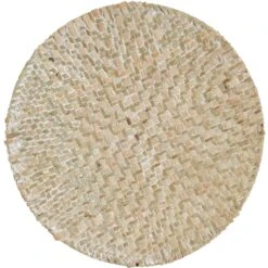 Placemat Rnd Nat/wash