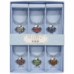 Wine Charms Fish S/6