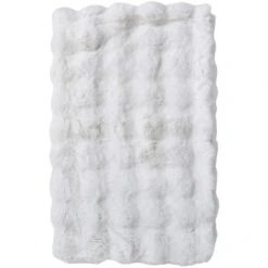 Lux Faux Fur Blanket White