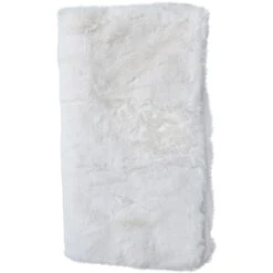 Throw Faux Ivory White