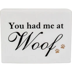 Ceramic Sign Woof