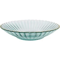 Glass/dish Mist/gold