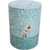 Stool Blue Palm