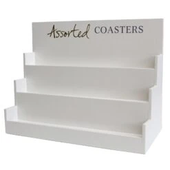 Display Box Coasters Neutral No Divider