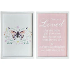 Sign S/2 Loved Daughter