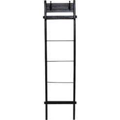 Ladder W/ Hooks Black