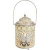 Lantern Led B/fly Gold/wash
