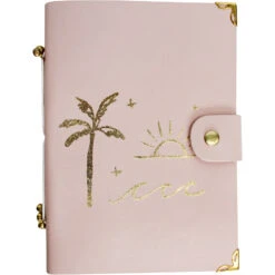Leather N/book Golden Beach