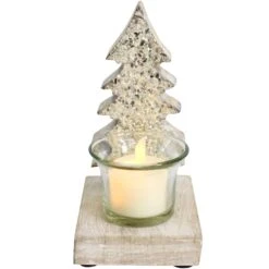 Tree/tealight Holder Champagne