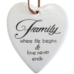Hanging Heart Family