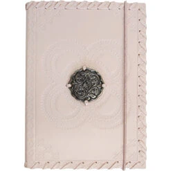 Leather N/book Pink Medal
