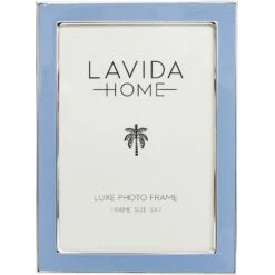 Frame 5x7 French Blue/silver