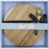 Acacia Round Board/turtle Spreader Set