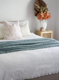 Bedspread Lrg Washed White -Cozy Homeware Store 9c3117ecc7347679827bc7ed06bcb633 thumb