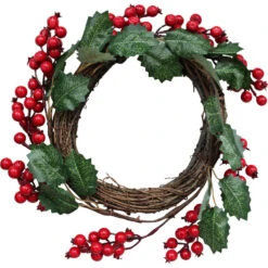 Wreath W/ Berries Lrg