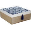 Box Blue Motif Sqre