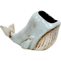 Planter/vase Whale Up