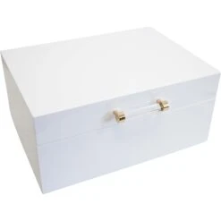 Lacquer Jewellery Box Med White -Cozy Homeware Store b3a9cc69ea33633df650b22bab92edfd thumb