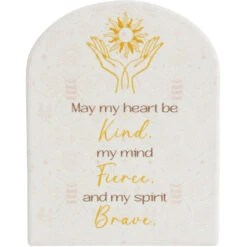 Gift Plaque Kind Free Brave