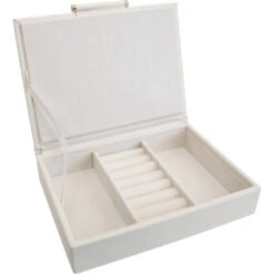 Jewellery Box Low Ivory
