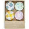 Glass Lrg Magnets S/4 Flower Punch