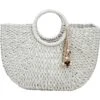 Shopper Basket Woven Oyster