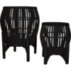 Planter Paradise Black S/2