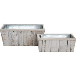 Planter Boxes S/2 W/wash