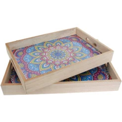 Tray S/2 Multi Colour