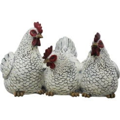 Three Chicken Friends - White Body
