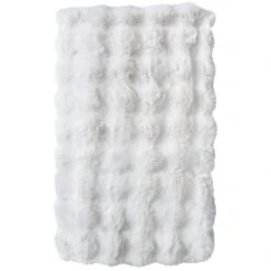 Lux Faux Fur Throw White