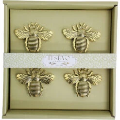 Napkin Rings S/4 Bees
