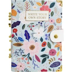 Leather N/book Folk Blue