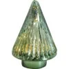 Glass Xmas Tree Led Glossy Laurel Sml