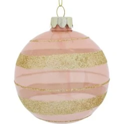 Glass Baubble Crepe/gold