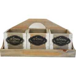 Planters W/ Tray Fleur